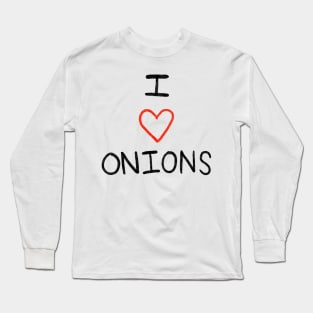 I Heart Onions Long Sleeve T-Shirt